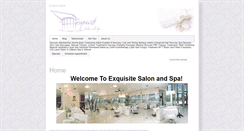 Desktop Screenshot of exquisitesalonandspa.com